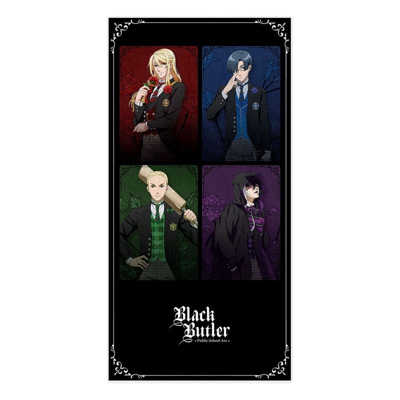 Black Butler: Public School Arc Towel The Prefect Four / P4 150 x 75 cm