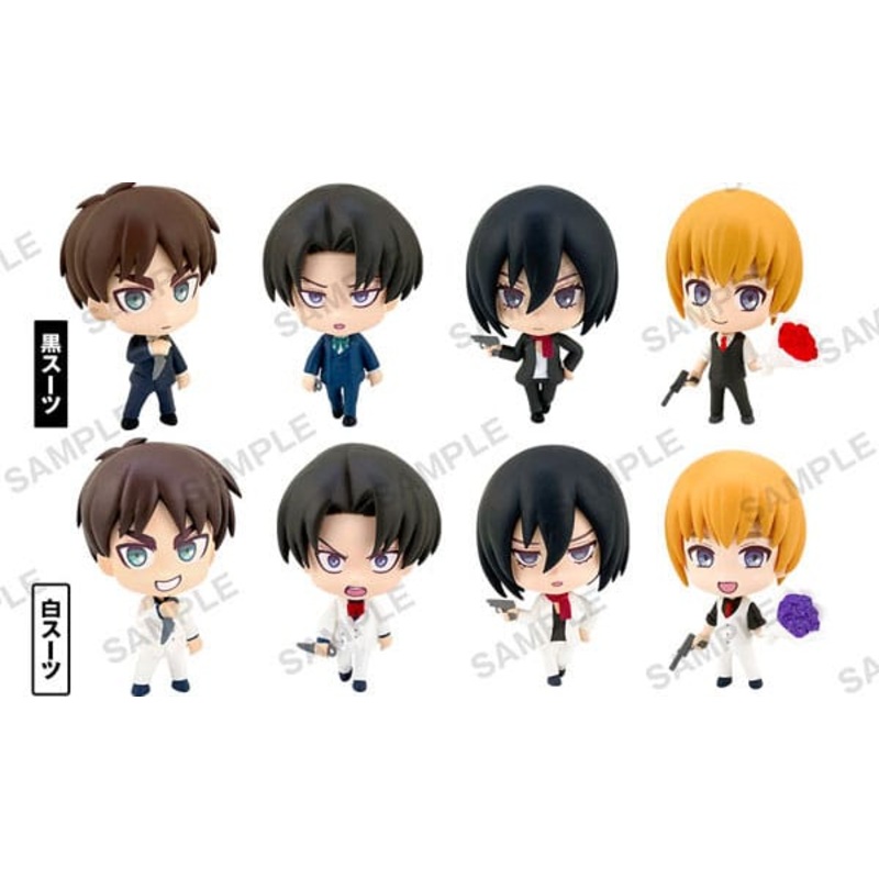 Attack On Titan Shirokuro PVC Mini Figures Vol. 1 4 cm Assortment (12)