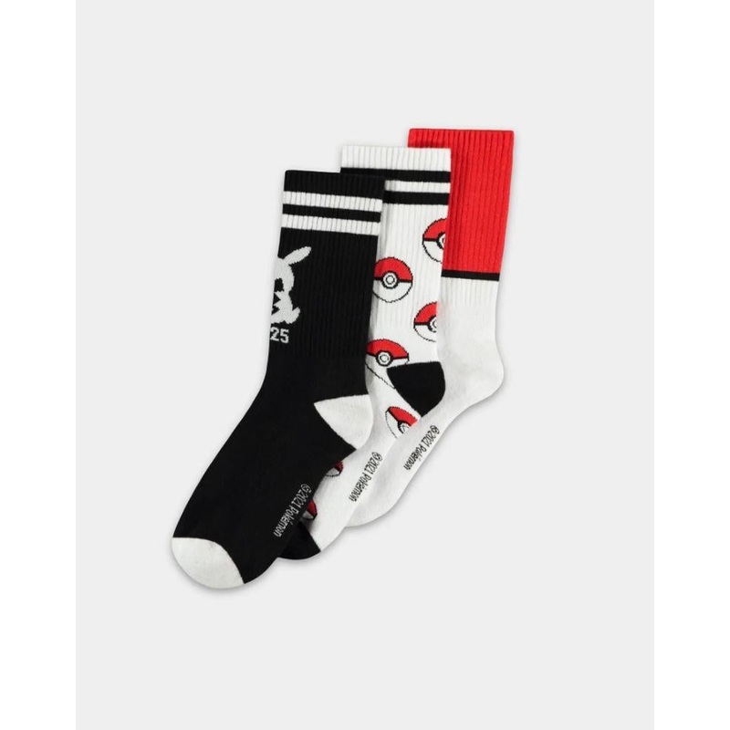 POKEMON - Pack de 3 paires de chaussettes (T39-42)
