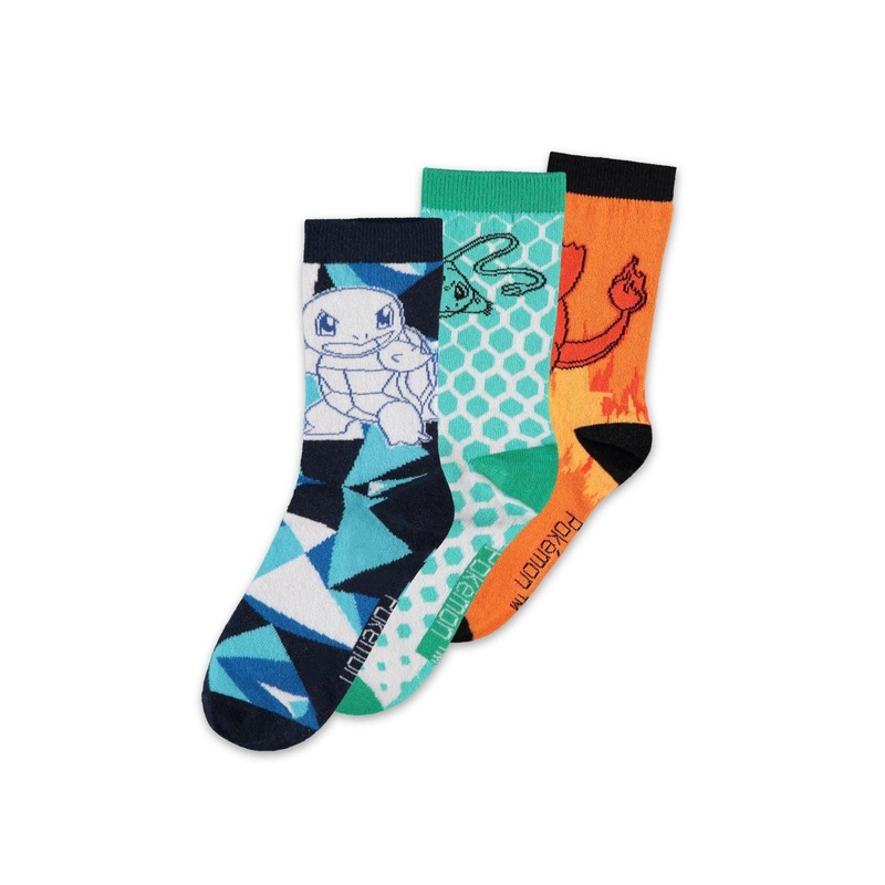 POKEMON - Vibrant - Pack of 3 pairs of socks (S 9-11)