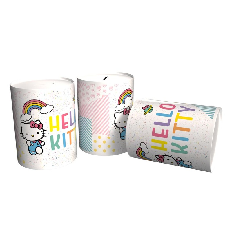 HELLO KITTY - Rainbow - Tirelire en Mtal - 12 cm