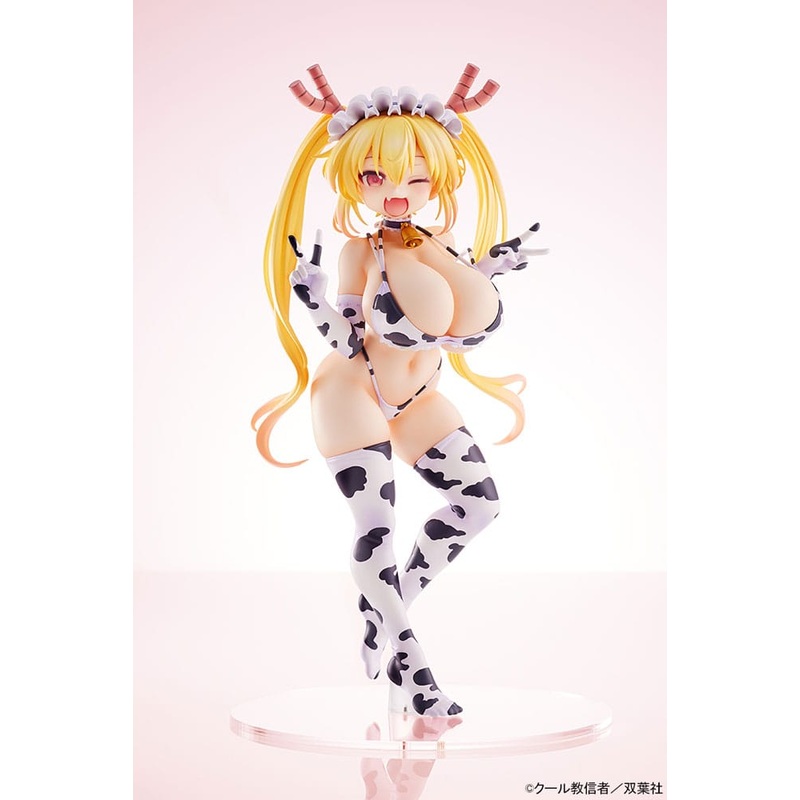Miss Kobayashis Dragon Maid PVC Statue 1/7 Tohru Cow Pattern Bikini Ver. 25 cm