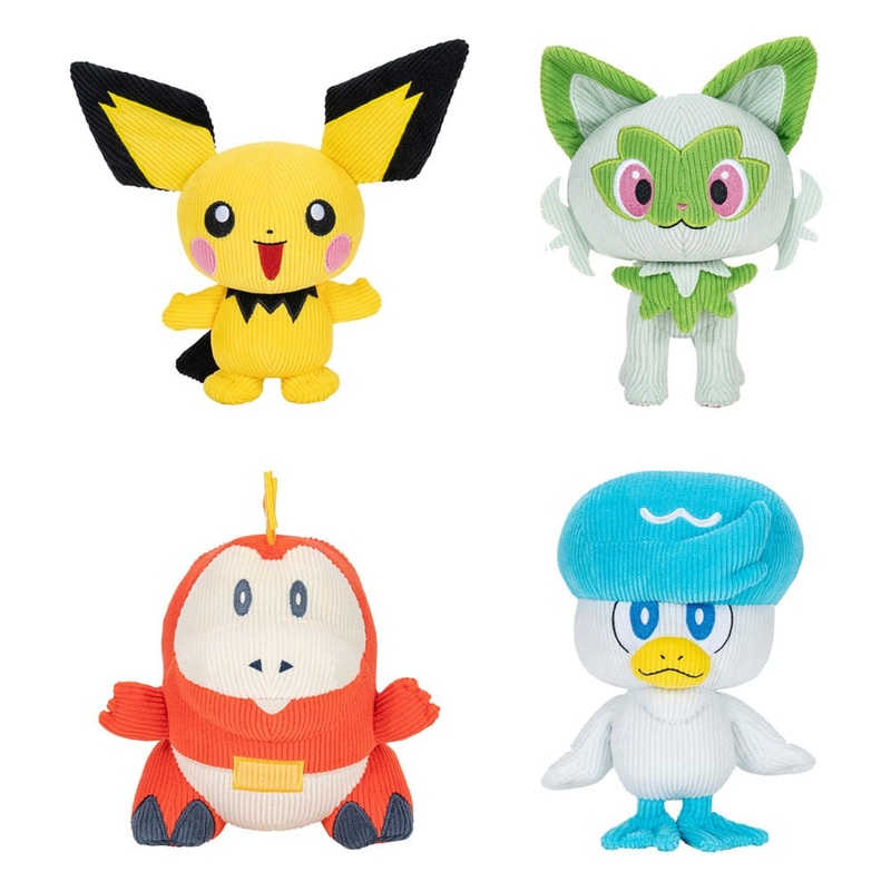 Pokmon Select Plush Figures Corduroy 20 cm Assortment (6)