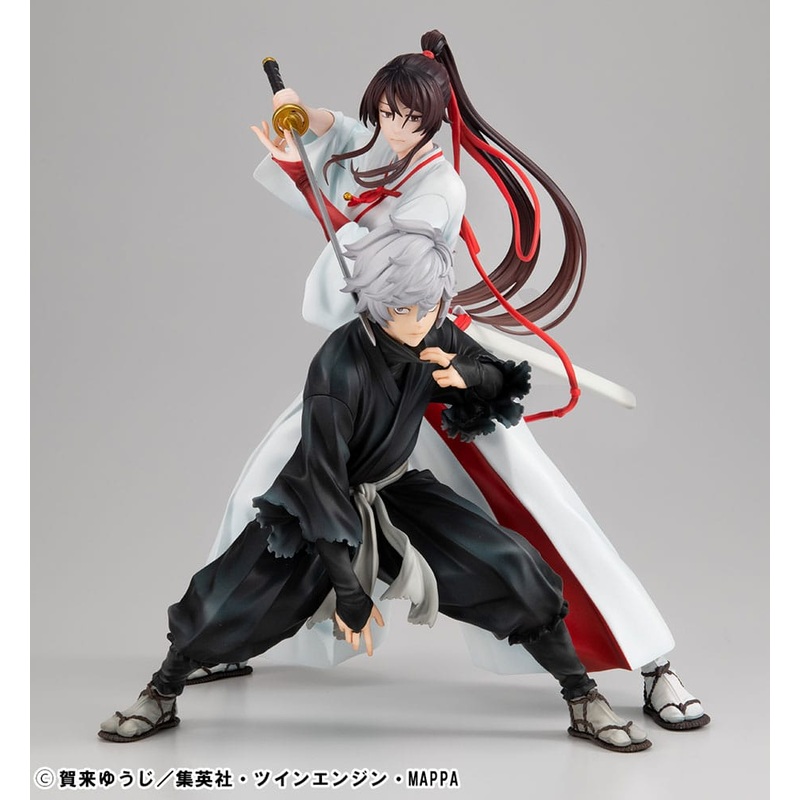 Hells Paradise Lucrea PVC Statues 2-Pack Gabimaru & Sagiri Yamada Asaemon 20 cm