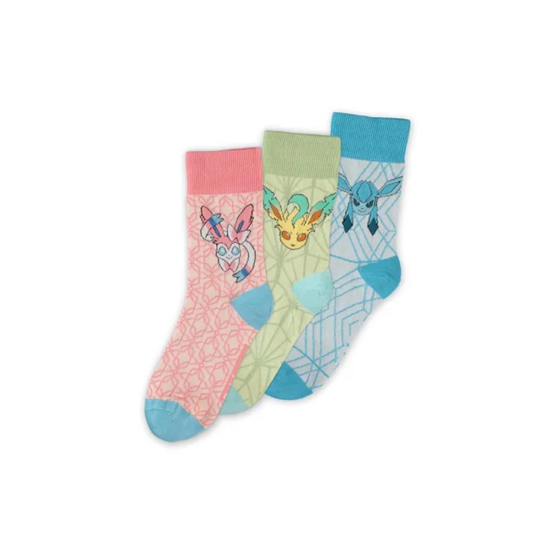POKEMON - Eevee Evolution II - Pack of 3 pairs of socks (T39-42)